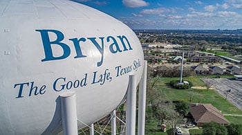 Bryan municipal water storage tower